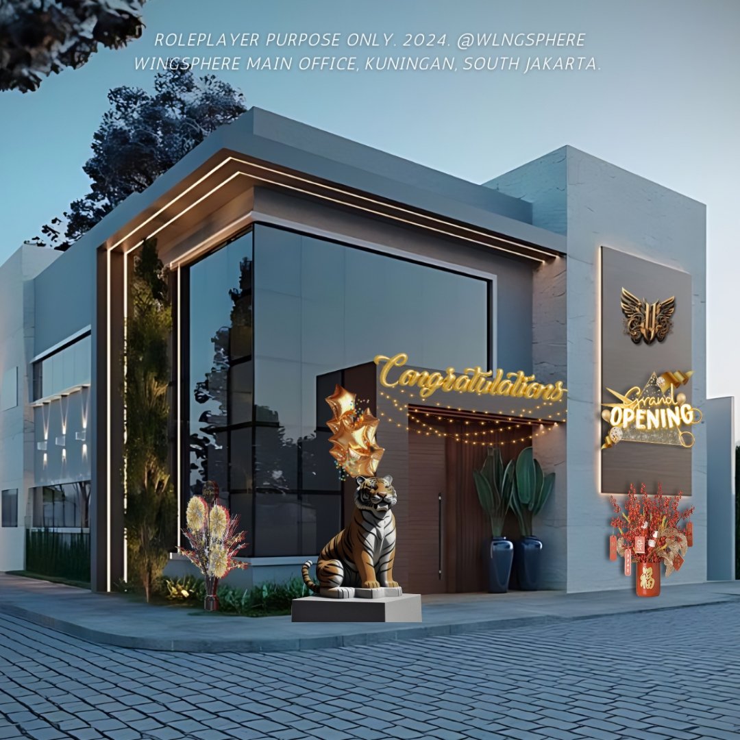 ⠀⠀⠀ 
Menuju pukul empat sore—waktu yang ditentukan oleh 𝘩𝘰𝘴𝘵 sebagai mulainya acara syukuran peresmian—kantor Wingsphere yang terletak di daerah Kuningan, Jakarta Selatan telah dibuka untuk menerima para tamu yang berdatangan.
⠀⠀⠀
