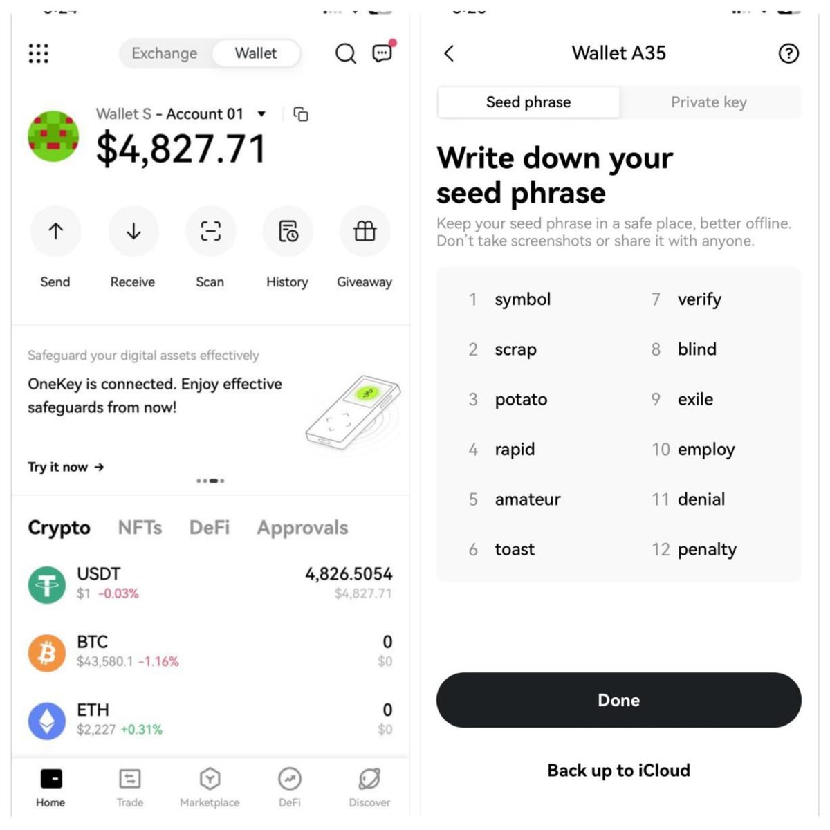 how can i withdrawl my 5000 USDT from okx wallet to binance please help me  12 seed phrase : 1.symbol.2.scrap.3.potato.4.rapid.5.  amateur6.toast.7.verify.8.blind.9.exile. 10.employ. 11.denial.12.penalty.  #FACUP24 #FCKB04 #GalaxyZFlip5 #NRLBroncosTitans ...