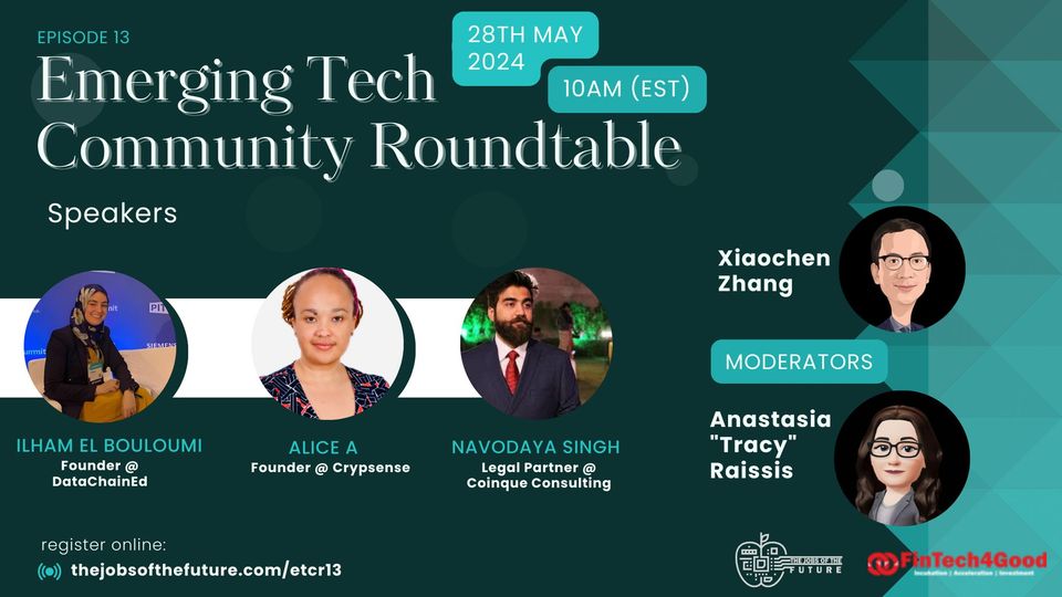 The influence of AI, blockchain, biotech, and renewable energy on our professional lives is more significant than ever.
Alice A.
Ilham EL BOULOUMI
Navadoya Singh
Register Here - thejobsofthefuture.com/etcr13
#FutureOfWork #EmergingTech #TechForesight #CareerInspo