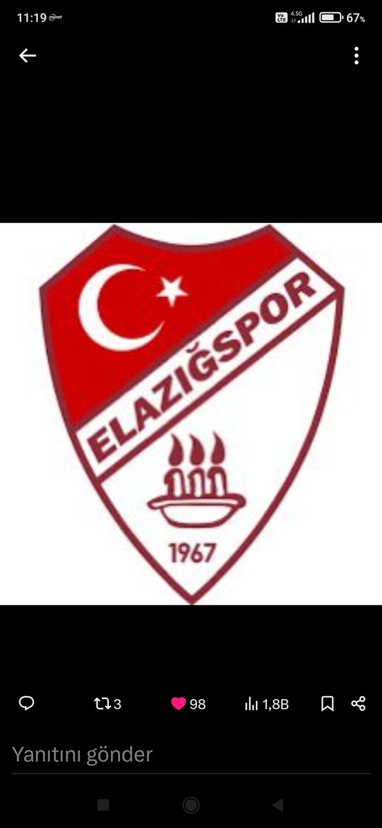 Suatf4444's tweet photo. Şampiyon Elazığspor https://t.co/P2mUpSvyhz