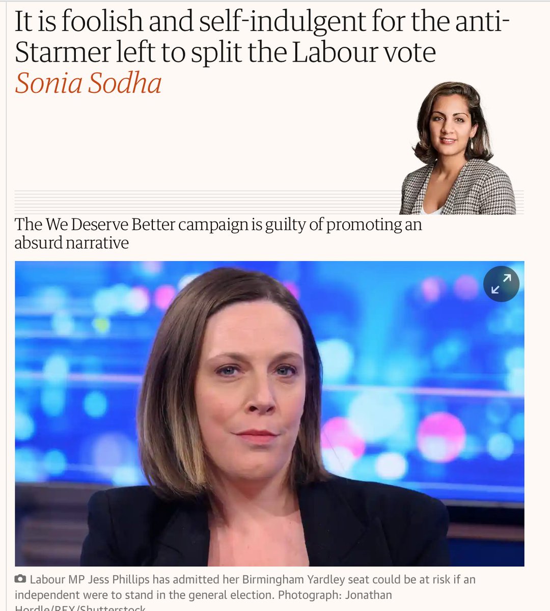 Image 1: 'The door is open and you can leave.' The left leaves. Image 2: 'The left are splitting the Labour vote.' Couldn't make this nonsense up. :0) #ItWasAScam