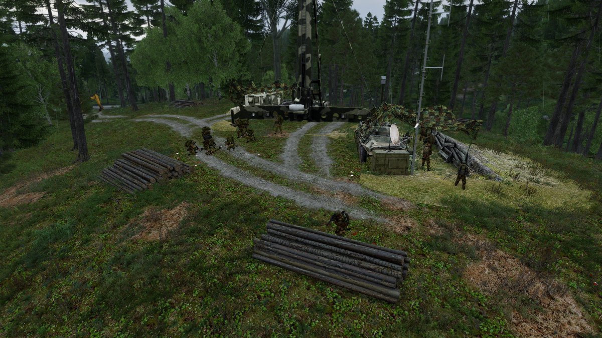 EuropeanRealism's tweet photo. After clearing up communications by destroying a jammer. ETR successfully destroyed multiple bridges and a vehicle depot to hinder the enemies logistics. 

Instagram: https://t.co/pkM1ksNqD7……Discord: https://t.co/sp184q9dEO 
#Arma3 #ArmaPhotography https://t.co/ln5SpTa5S9