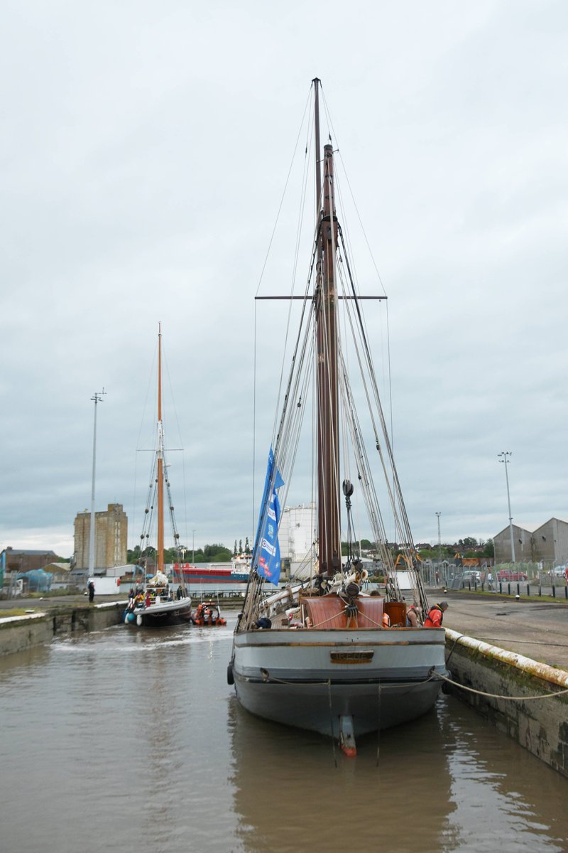 sharpnessmike's tweet image. IRENE arriving at Sharpness for the Gloucester tall ships festival 23/5.