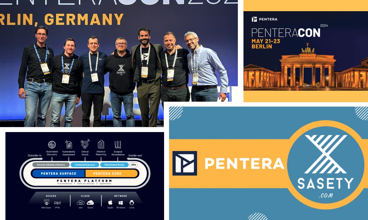SASETY2's tweet photo. 🥂La team @SASETY2  était présente au #PenteraCON2024 de @penterasec .🇩🇪

Merci à Clément Bonhomme d’avoir participé à cet évènement ainsi qu’à toute l’équipe #Pentera pour ce formidable moment et tout particulièrement à son fondateur et #CTO, @ArikLiberzon.💪
#PenteraCon #SASETY https://t.co/U8EOrhIJbq
