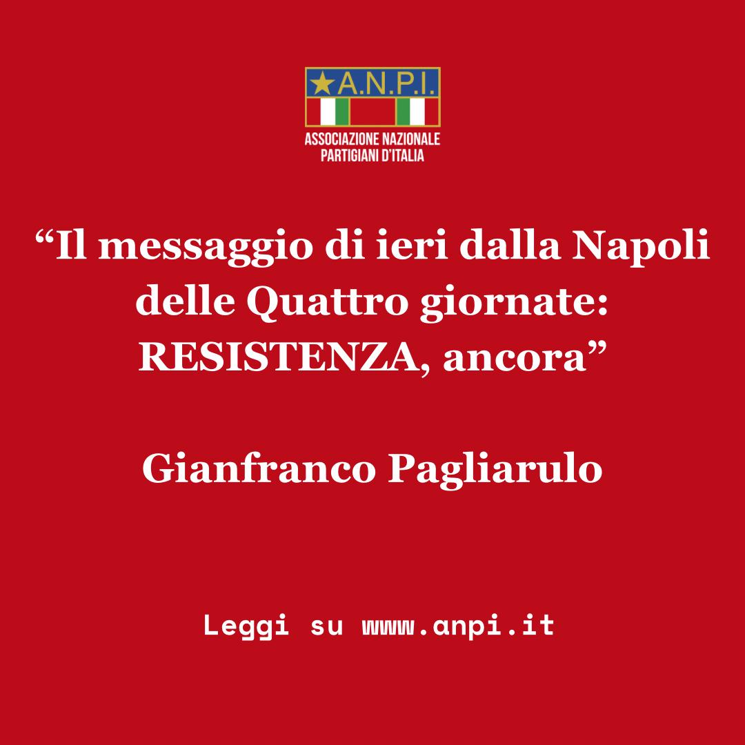 Leggi il commento del Presidente nazionale ANPI alla manifestazione nazionale del 25 maggio a Napoli promossa da 'La via maestra': anpi.it/pagliarulo-il-… #LaViaMaestra #Costituzione