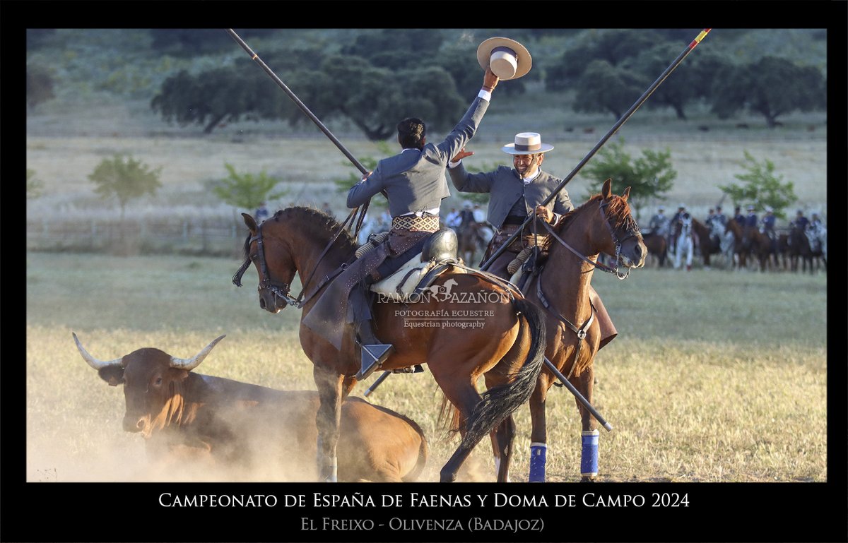 ramonazanon's tweet image. Manuel Carrera Butrón y Juan Jesús Gamaza se proclaman en El Freixo campeones de España de Faenas y Doma de Campo 2024.
Enhorabuena!!!