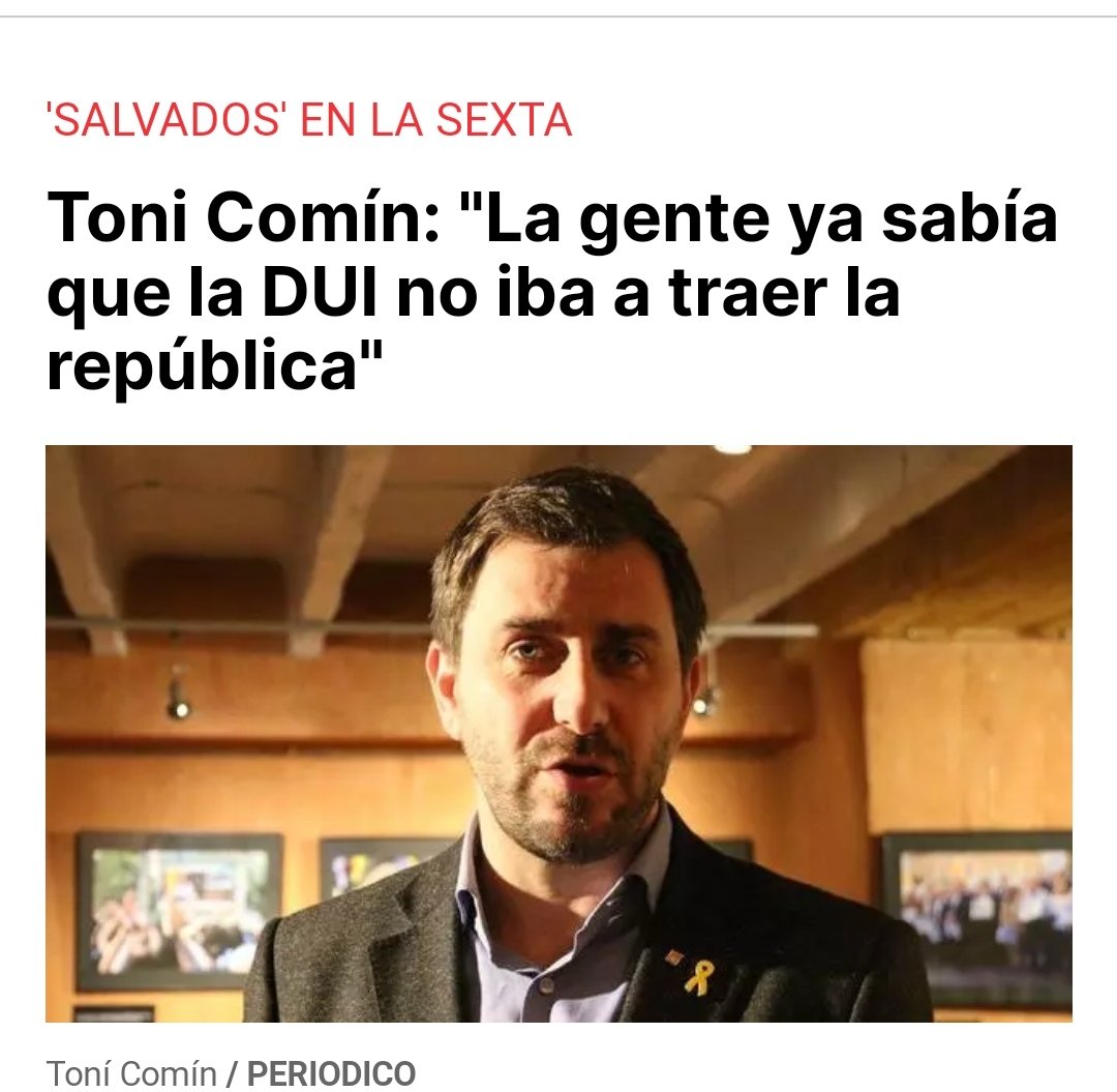 No @toni_comin. No ho sabíem. Perquè si ho haguéssim sabut mai hauriem marxat de la Conselleria d'Economia. Per començar. Ni de l'aeroport. Ni us hauriem deixat sortir de Palau.