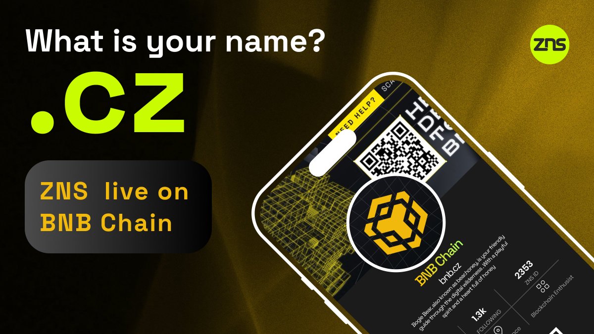 🪙 ZNS is now integrated with #BNB Chain! 

@BNBCHAIN, one of the world's leading blockchains, is committed to providing essential infrastructure for widespread public adoption. 

We've already minted 2200 domains and are participating in the BNB Chain Hackathon 2024 Q2: OneBNB -