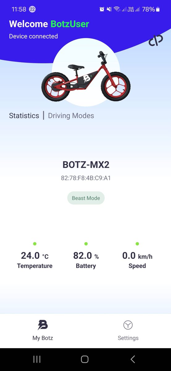 BotzBikes's tweet photo. 📲 Did you know that with the @botzbikes mobile app, you can keep an eye on your ride's telemetry, battery status, and even the temperature of your bike?

Plus, you can switch between riding modes right from your phone, from beginner to beast mode! 🚲💨 #BotzBikes #apple #android https://t.co/PbcNJC3OX4