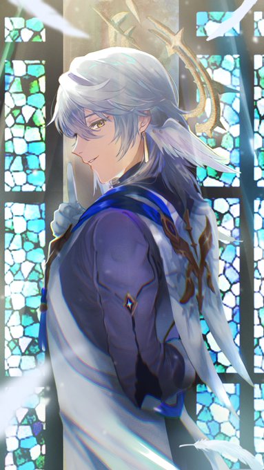 「from side white hair」 illustration images(Latest)