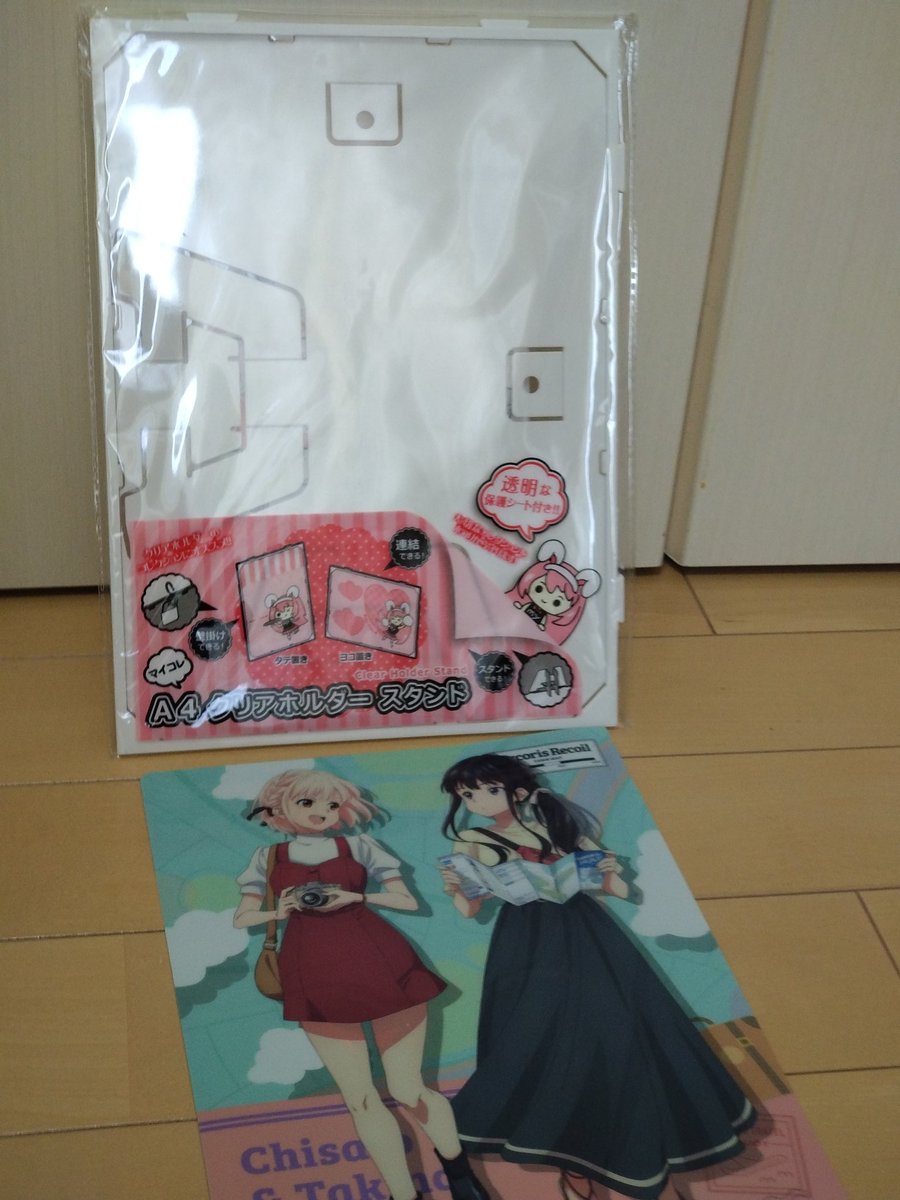 100円ショップのセリアで見つけたマイコレシリーズのA4クリアファイル