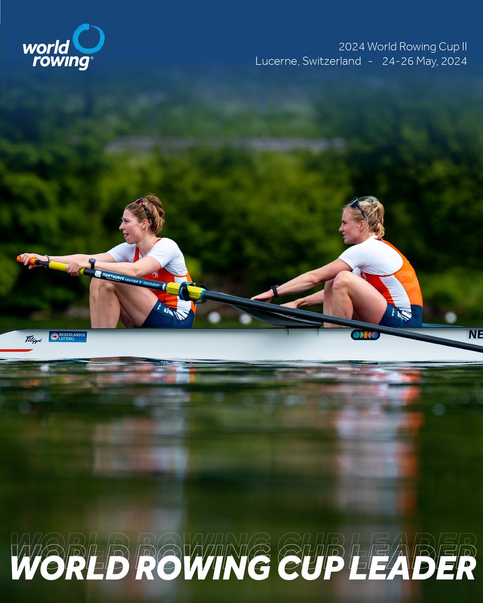 🚩 A-FINAL : Women’s Pair (W2-) 🥇 Ymkje Clevering (b), Veronique Meester (s), Netherlands 🥈 Jessica Morrison (b), Annabelle Mcintyre (s), Australia 🥉 Aifric Keogh (b), Fiona Murtagh (s), Ireland 🏅World Rowing Cup Leaders: Netherlands #WorldRowingCup #WRCLucerne