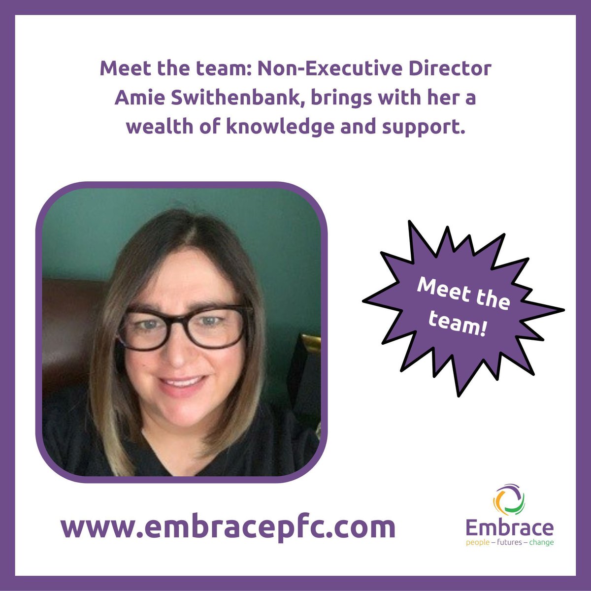 Meet the team: Non-executive Director Amie Swithenbank

buff.ly/2twJH2y