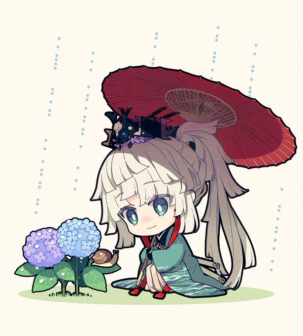 「holding umbrella simple background」 illustration images(Latest)