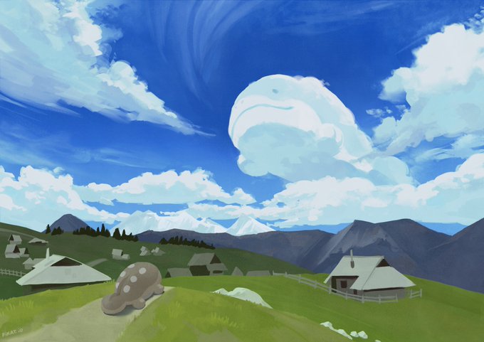 「mountain scenery」 illustration images(Latest)
