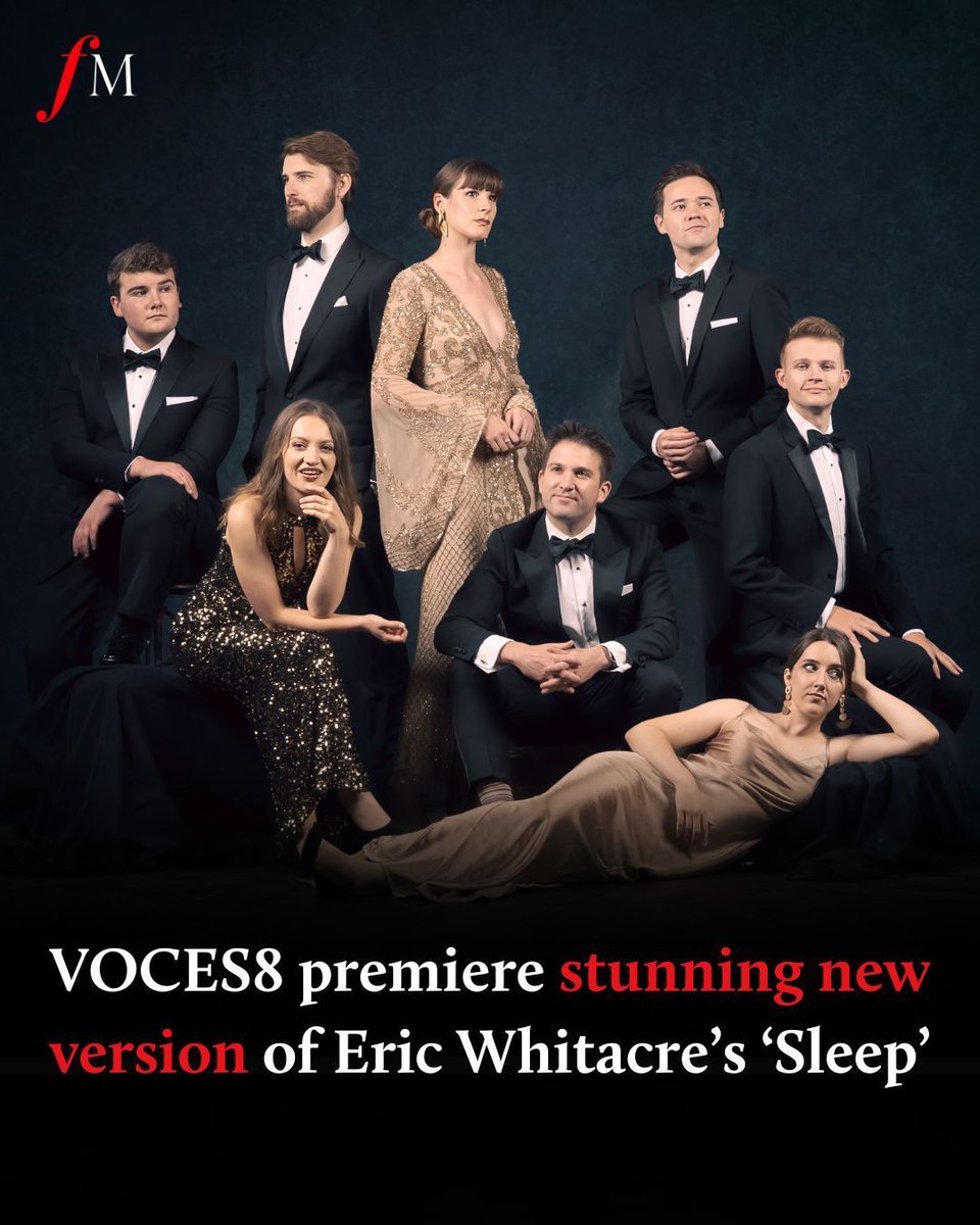 The new single from @VOCES8 is a choral favourite, reimagined. The esteemed vocal ensemble premiere a new orchestration of @EricWhitacre’s ‘Sleep’. Join @realaled this morning after 11am to hear the breathtaking performance, featured as his Choral Classic. (📷 Andy Staples)
