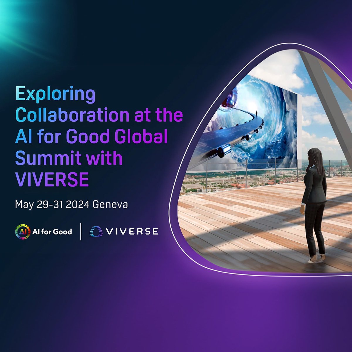 Join us at the @AIforGood Global Summit to discover how VIVERSE is advancing professional collaboration and explore the limitless possibilities when art and technology converge: htcvive.co/AFG24GX #AI #Collaboration #AIforGood #GlobalSummit #Geneva