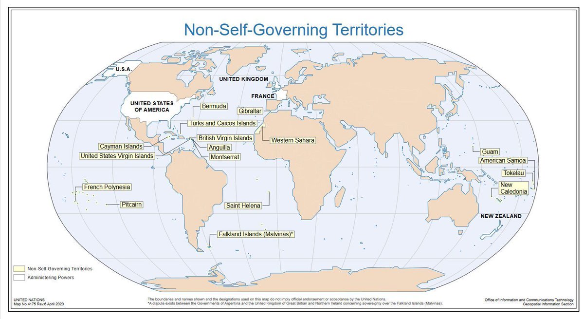 DYK? From 1960 to 2002, 54 Territories attained self-government. At present, there are 17 Non-Self-Governing Territories remaining. 25-31 May is the International Week of Solidarity with the Peoples of Non-Self-Governing Territories⏩ bit.ly/3fmfsEq