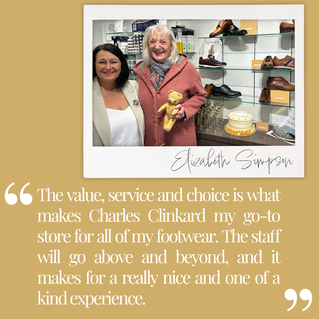 We're so grateful to have customers like Elizabeth, who've been with us for an incredible 50 years! She's always ready with a pair of pop socks in hand, just in case...
 
Read Her Story Here: bit.ly/3USxNN8