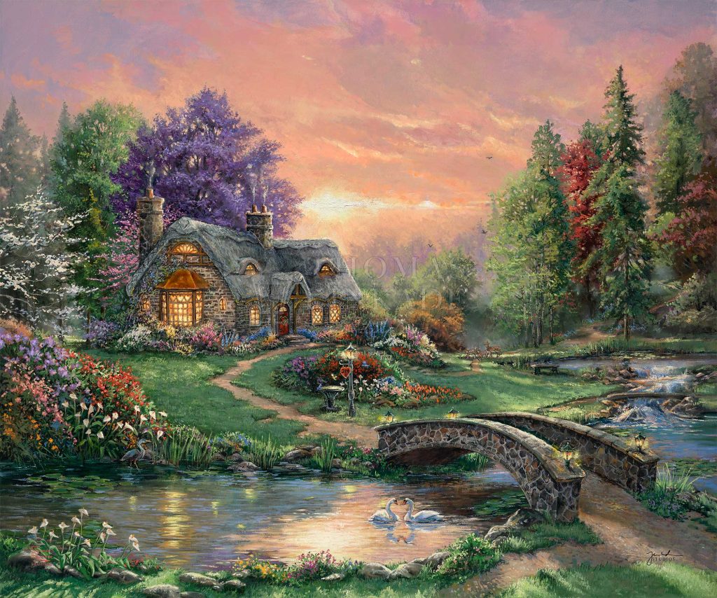 Thomas Kinkade made soulless AI art before generative AI even existed. Ahead of his time