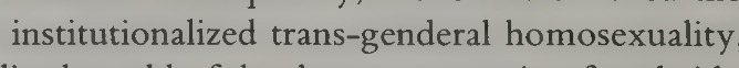 Can we get an applause for

INSTITUTIONALIZED TRANS-GENDERAL HOMOSEXUALITY?