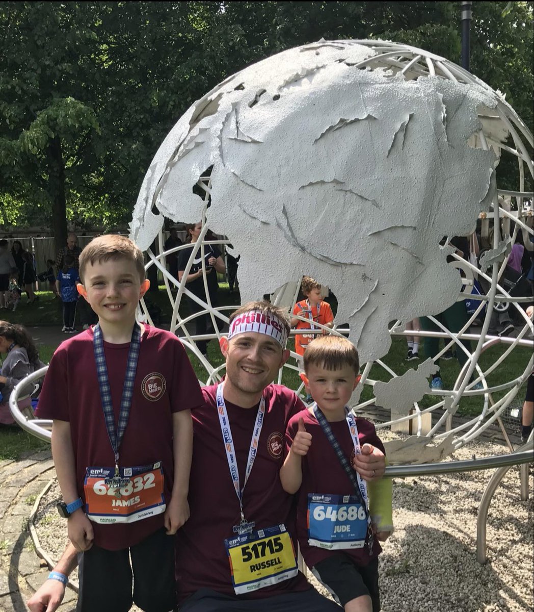 Well done to James and Jude for taking part in @MrHairyHaggis yesterday! 🙌 No stopping them…they absolutely smashed it! ❤️ #PeopleWithBigHearts