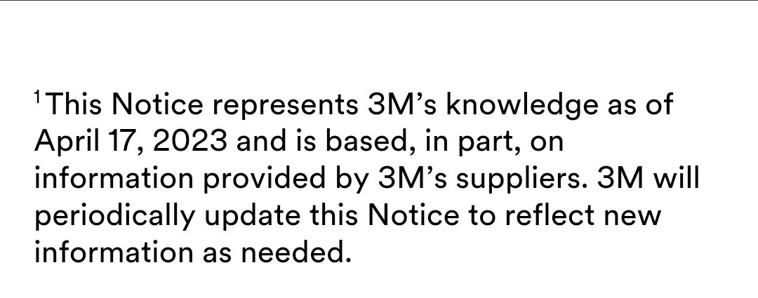 ⚠️ PFAs from 3M ⚠️ 🤬N95, N100, PAPR.🤬 Just found this, so giving you a heads up. Source at end. On a personal note, I know some of you have some of these, and I am both sorry and livid for you. P100s have PFAs. ( I have a rack of these.) /1