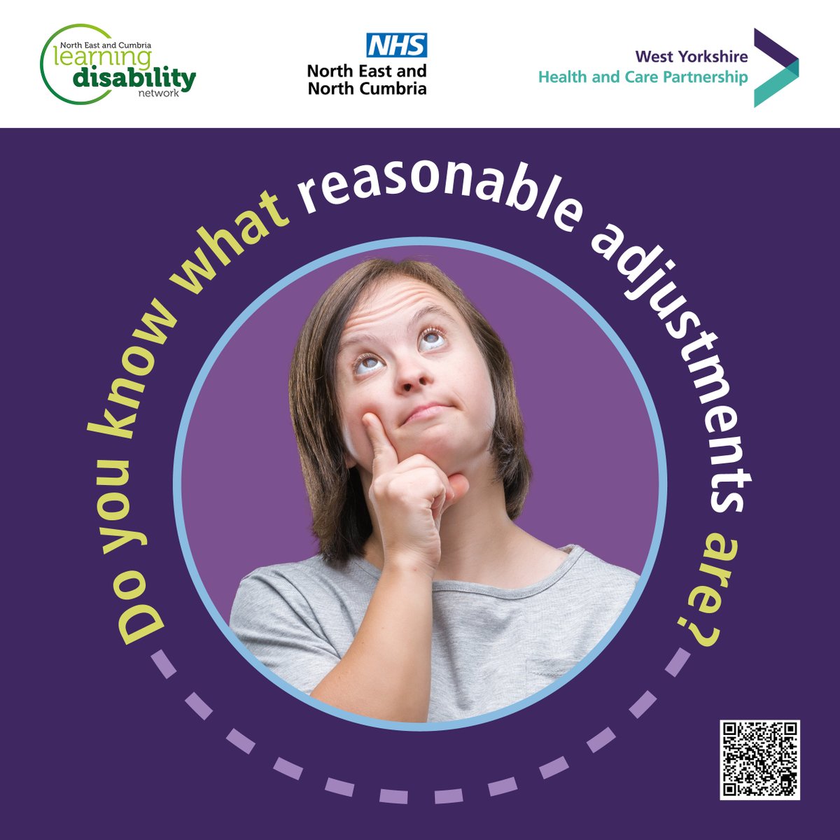 If you work with people with learning disabilities or autism, you can find out more about how to make reasonable adjustments on our website: bit.ly/3tNa8Ei