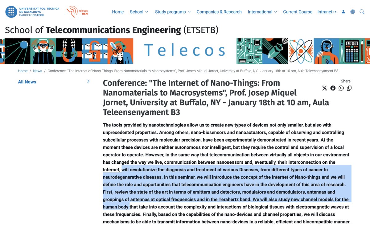 CorinneNokel's tweet photo. 2018

Jornet - The Internet of Nano-Things

#IoNT

#IntraBodyNet

Nanosensors &amp; eventually, their interconnection on the Internet, will revolutionize the diagnosis &amp; treatment of various diseases. 

Effects of THz on Human body / biological tissues 

https://t.co/eAPEQVtnlJ https://t.co/JWq5D7z9SG