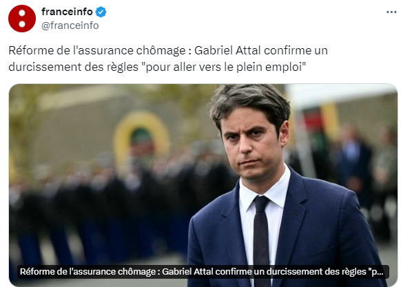 Bob30031583's tweet image. Ils ne se reposent jamais lorsqu&apos;il s&apos;agit de taper sur les plus démunis ! ..Sans rien exiger du Medef.
#paysdecons #Attal #Chomeurs