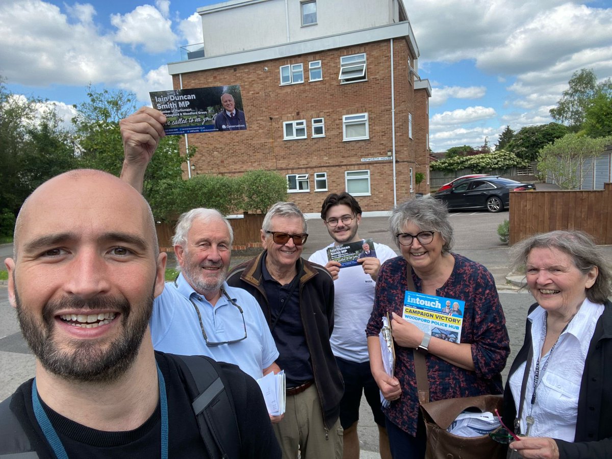Great day out in #Chingford and #WoodfordGreen, thank you to everyone who attended and all the teams working in the background now the #GeneralElection2024 has been called. Amazing day, fantastic team! 👍