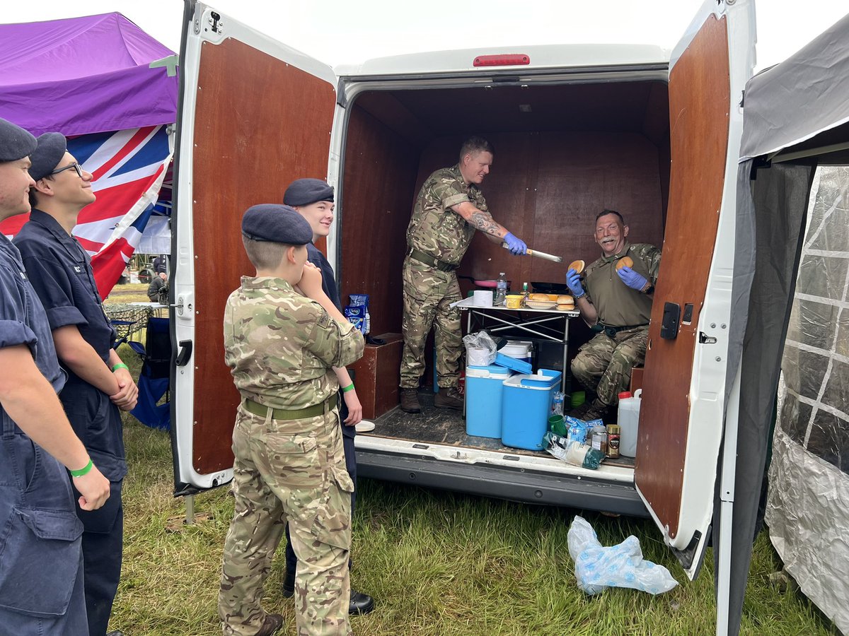 Gosport Division RMVCC (@gosportrmvcc) on Twitter photo Good morning all from the <a href="/OverlordShow/">The Overlord Show</a>, <a href="/VCCcadets/">Volunteer Cadet Corps</a> and volunteers are working hard.. time for a quick bacon butty break 
<a href="/SultanRNVCC/">HMS Sultan RNVCC</a> <a href="/GosportRMVCC/">Gosport Division RMVCC</a> <a href="/BandsRMVCC/">Bands of the Royal Marines Volunteer Cadet Corps</a> #MeetTheChallange #Navalcadets Good morning all from the <a href="/OverlordShow/">The Overlord Show</a>, <a href="/VCCcadets/">Volunteer Cadet Corps</a> and volunteers are working hard.. time for a quick bacon butty break 
<a href="/SultanRNVCC/">HMS Sultan RNVCC</a> <a href="/GosportRMVCC/">Gosport Division RMVCC</a> <a href="/BandsRMVCC/">Bands of the Royal Marines Volunteer Cadet Corps</a> #MeetTheChallange #Navalcadets