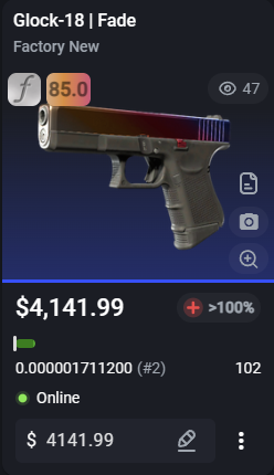 strafezone_'s tweet photo. Sale Post
#2 Glock Fade 
Cobalt Disruption 4x DH14 0.005 (lowest float w/ 4x)
AWP Blue-hive CM K14 Holo on scope
Icarus Fell 4x CLG K15 Holo 0.009 

offers in dm cheers https://t.co/GWOdoFTzuN
