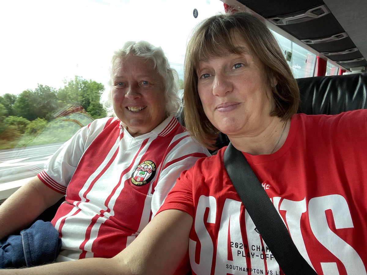 We’re on the way! Let’s hope I post a happy picture on the return journey in a few hours’ time…