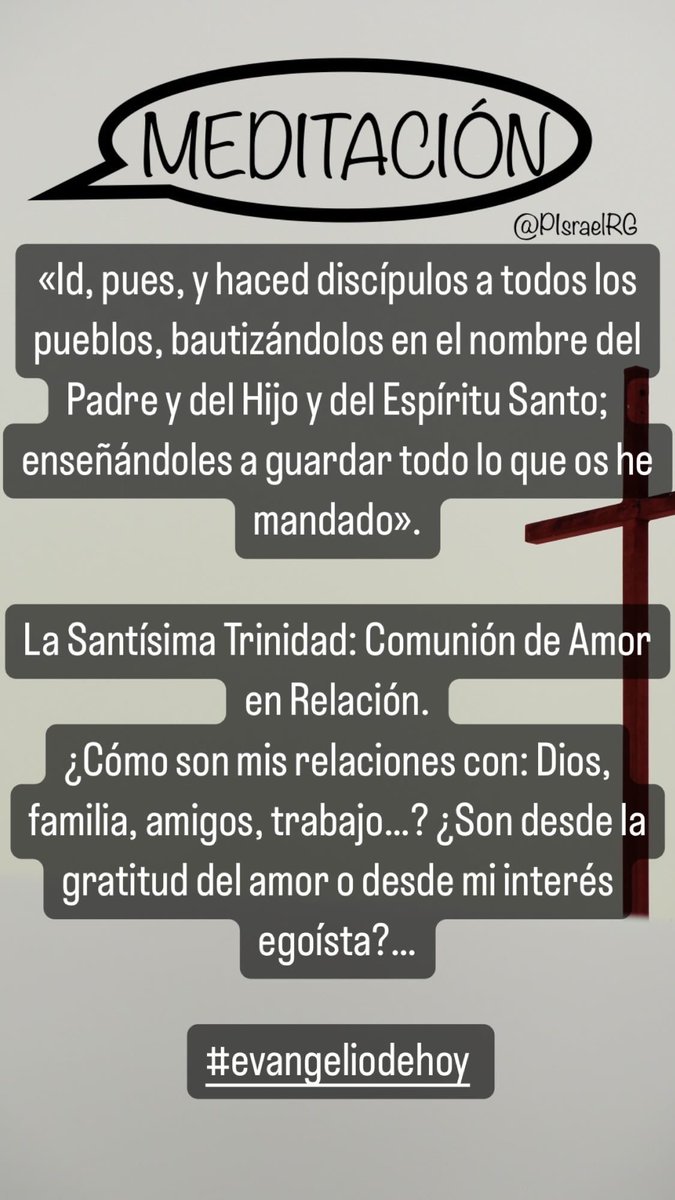 Meditación👇🏻🙏🏻.
#EvangelioDelDía 
#EvangelioDeHoy