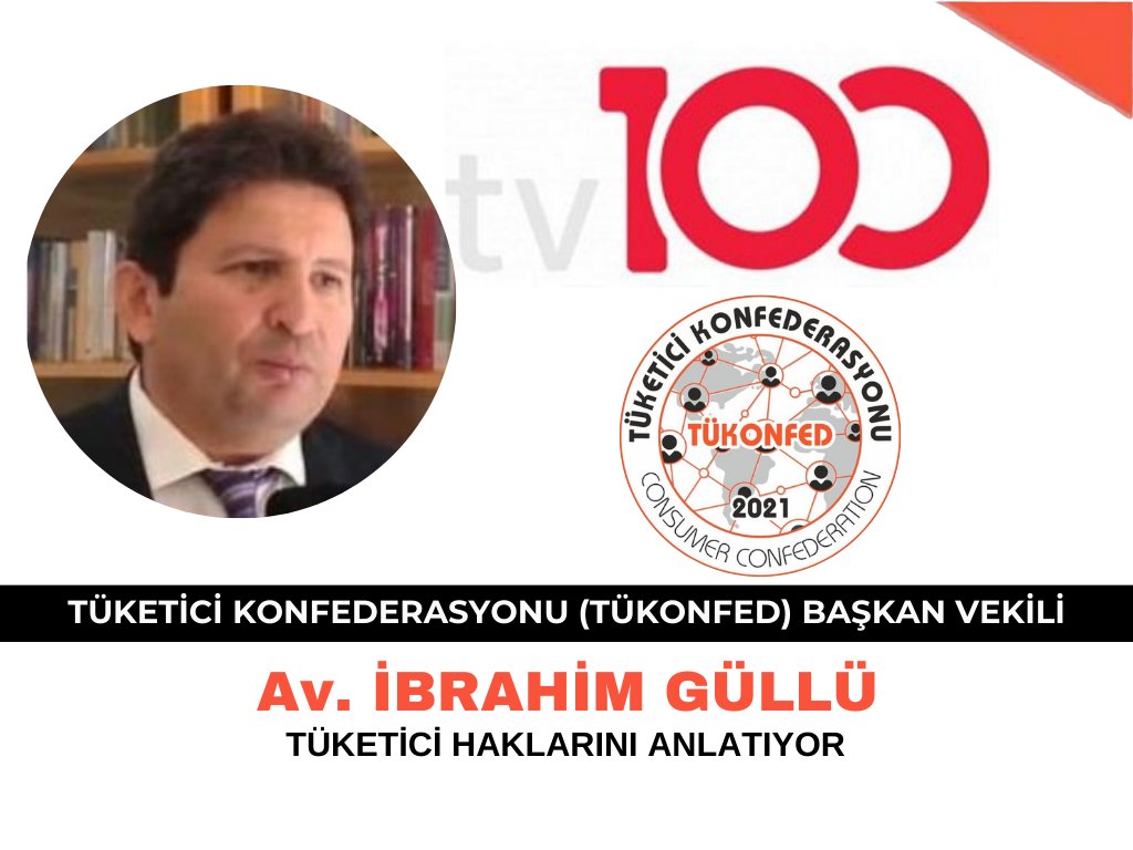 @tukonfed Başkan vekili @avibrahimgullu bugün @tv100 de 12.30 suları canlı yayınında 'TÜVTÜRK'ün kartlı ödemelerde kesmiş olduğu komisyon ücreti' hakkında açıklamalarda bulunacak. @aydinagaoglu