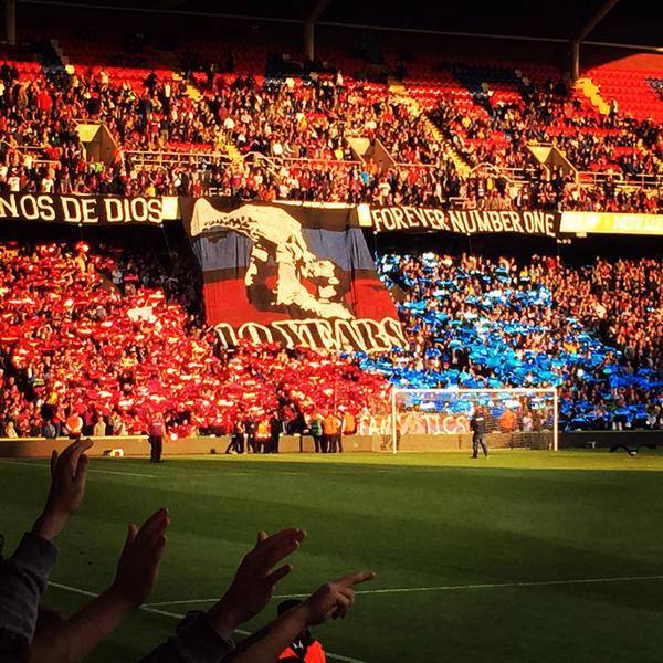 Awaydays23's tweet image. ON THIS DAY 2015: Crystal Palace display for Julian Speroni testimonial #CPFC
