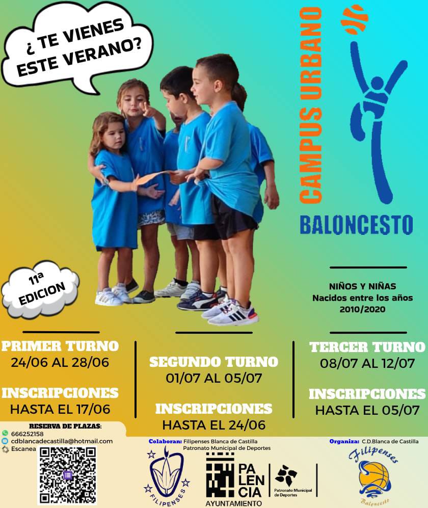 FilipensesBto's tweet photo. 🏀11º Campus Urbano🏀
Filipenses como cada verano, oferta el campus urbano y en esta ocasión a niños y niñas nacidos entre al 2010 y 2020.
Toda la info:
https://t.co/3MRWfjGbkx

Nuestros objetivos promover la práctica de baloncesto como una actividad saludable y divertida. https://t.co/Eg5emEKZLn