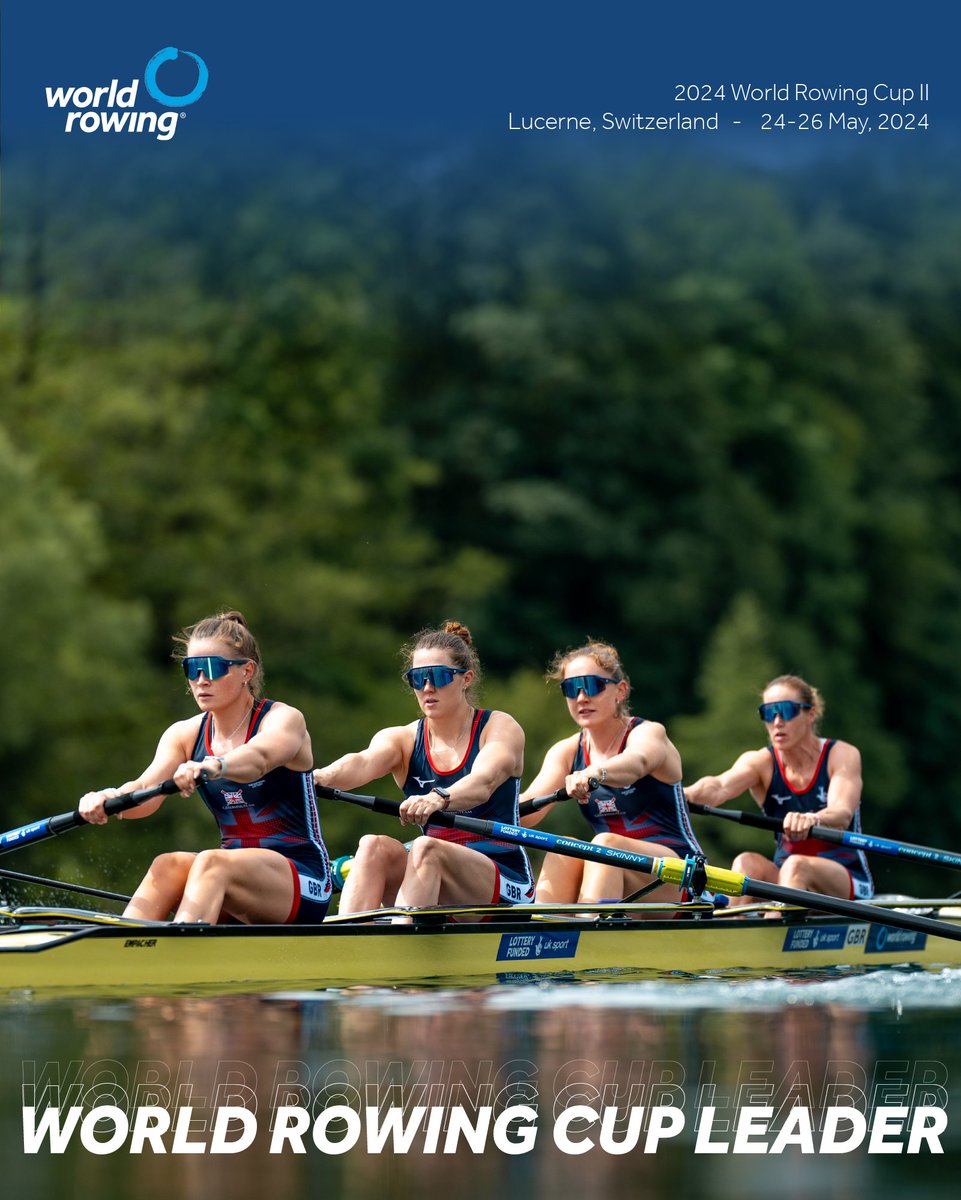 🚩 A-FINAL : Women’s Four (W4-) 🥇 Glover, Booth, Redgrave, Shorten, Great Britain 🥈 Oldenburg, Drenth, Offereins, Boonstra, Netherlands 🥉 Kallfelz, Reelick, Mazzio-Manson, Knifton, United States of America 🏅World Rowing Cup Leader: Great Britain #WorldRowingCup