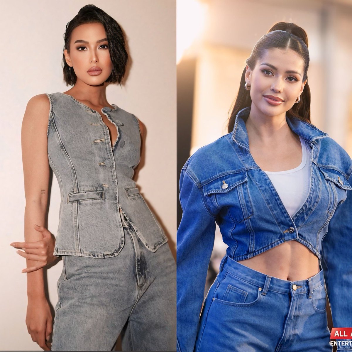 When one Queen adopts the denim vibe from another good friend Queen, it’s a chic case of ‘twinning by choice’! ❣️🔗

#PorDee #MichelleDee #AnntoniaPorsild 
Ctto 📸
