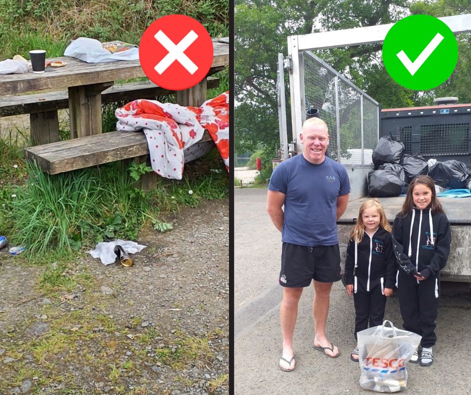 Spoiling the landscape for everyone ❌ Leaving no trace after your visit ✔️ Thank you to all the visitors who bin their rubbish or bring a bag to take it home. #RespectprotectEnjoy