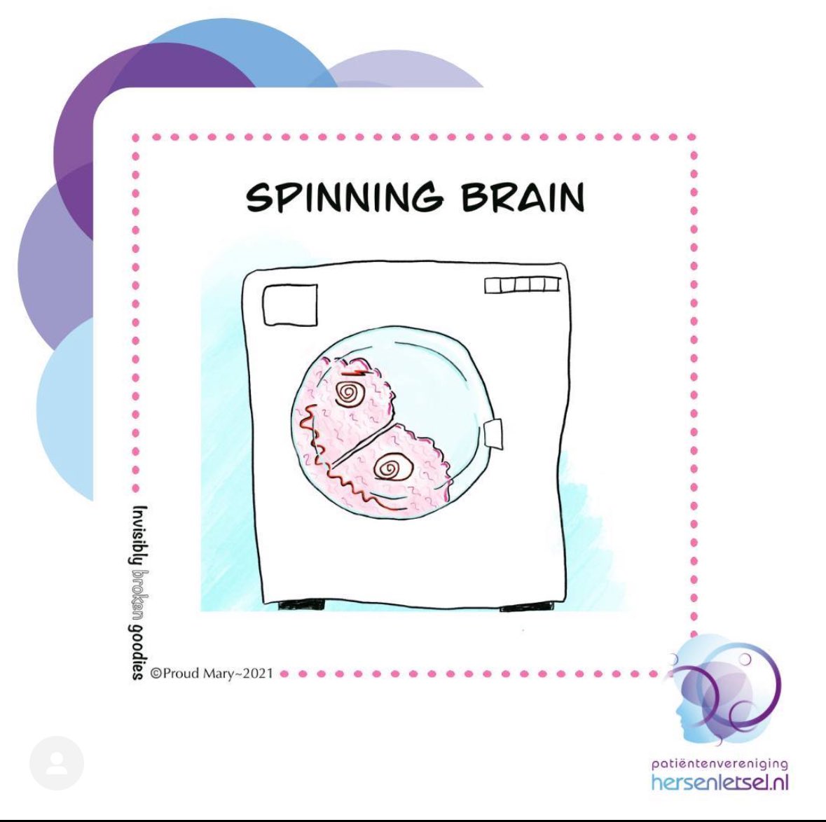 Mijn derde Brainie blog over ‘the spinning brain’ op de socials van Hersenletsel.nl staat online 🧠🥳 (Link naar hun insta : instagram.com/p/C7bJgiUNGD0/… Link naar FB: facebook.com/share/p/dMQHRi… #levenmetnah #nah #brainies 🧠