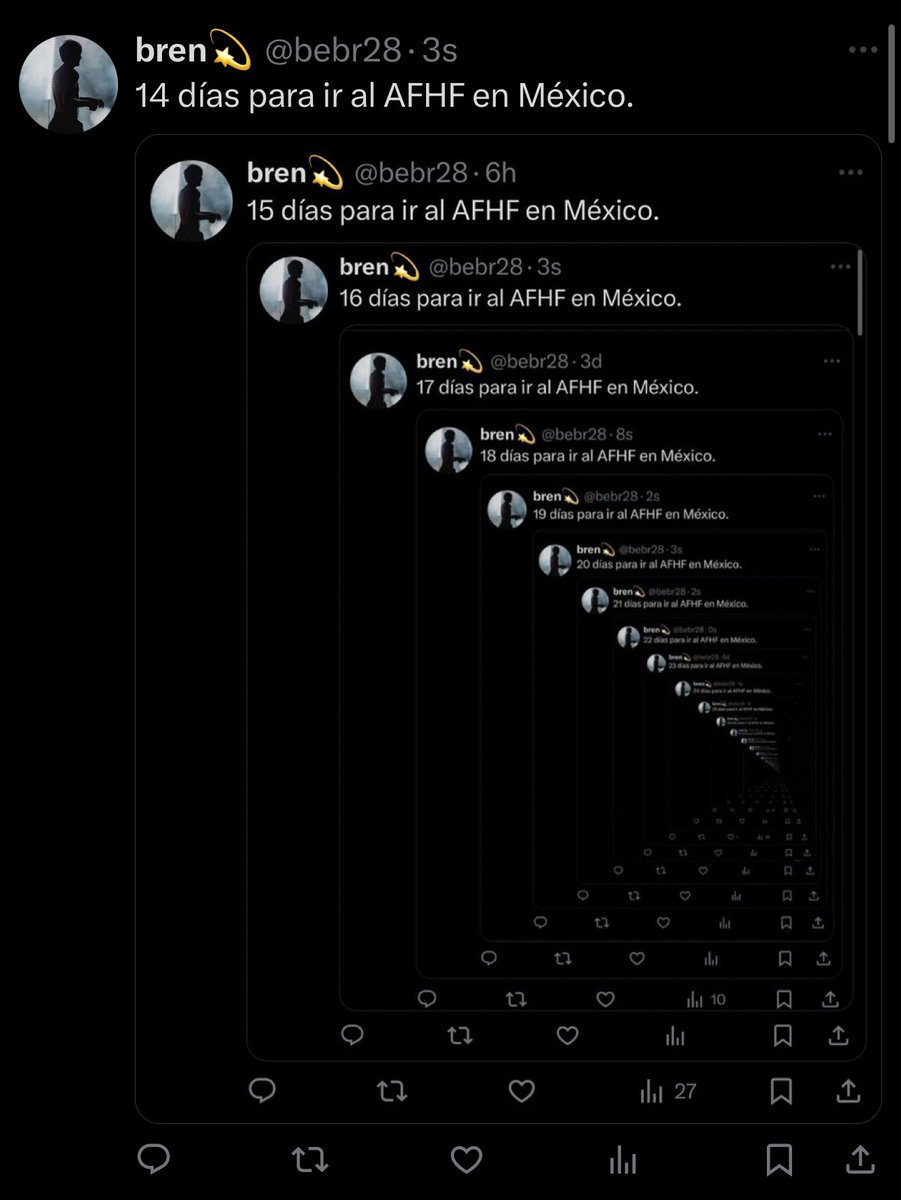 bebr28's tweet image. 13 días para ir al AFHF en México.