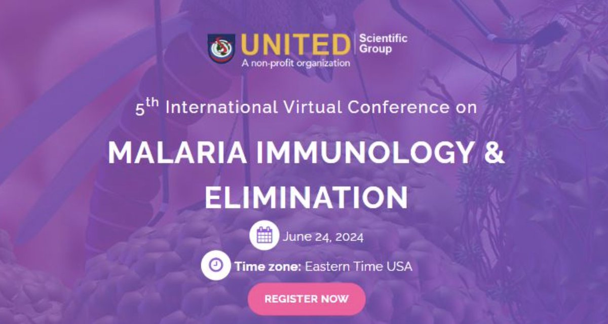 MESAmalaria's tweet image. 🦟 5th International Virtual Conference on Malaria Immunology and Elimination (MIE-2024)

📌 Virtual, June 24

Early bird registrations ongoing until May 28

ow.ly/5XcG50RTNou