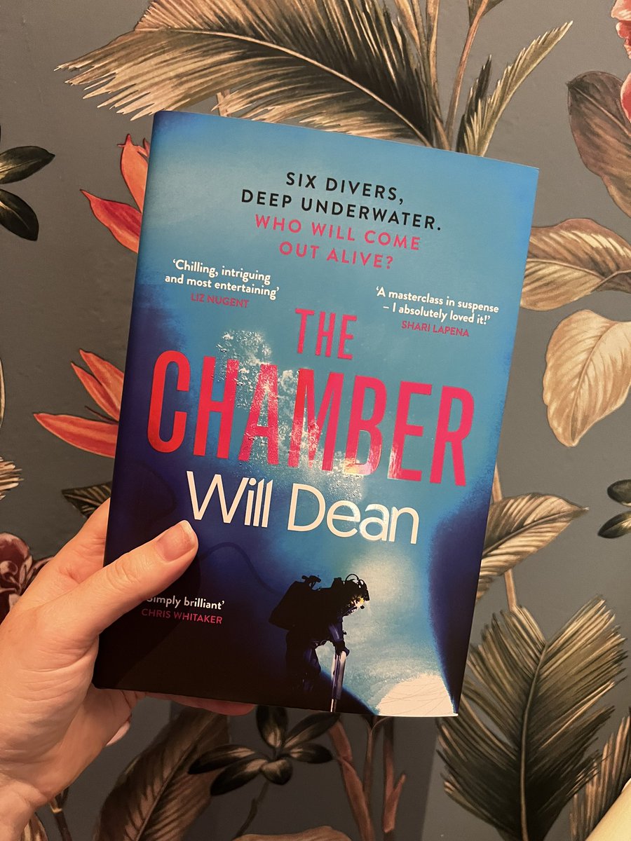 Thank you so much to @HodderBooks @AlainnaGeorgiou for my gorgeous finished copy of The Chamber by @willrdean ahead of the upcoming blog tour! 🤿 I may of preordered a copy with @bertsbooks too 🤫 as I already know I’m going to love this one 💙 #bookx #bookpost