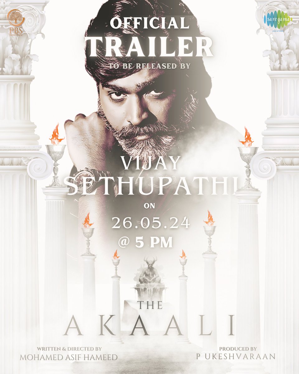 Our Makkal Selvan @VijaySethuOffl Unveils #TheAkaali Trailer Today at 5 PM! 🎬 😎 @PBSproductions @ukeshvaraan @Dir_MohamedAsif @girimurphy @poornimaRamasw1 @ActorArjai @iamswayamsiddha @vinoth_kishan @actornasser @fiipstudios @onlynikil