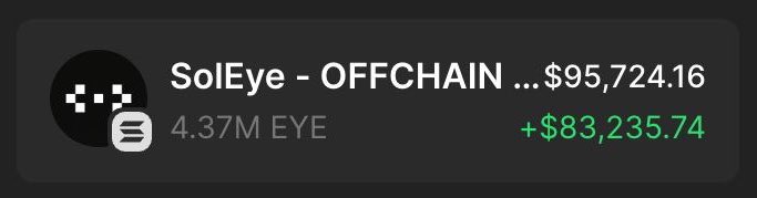 EVOLKUFCLOTHING's tweet photo. received $EYE airdrop https://t.co/BuTcam2Owm https://t.co/BW789vXyEH