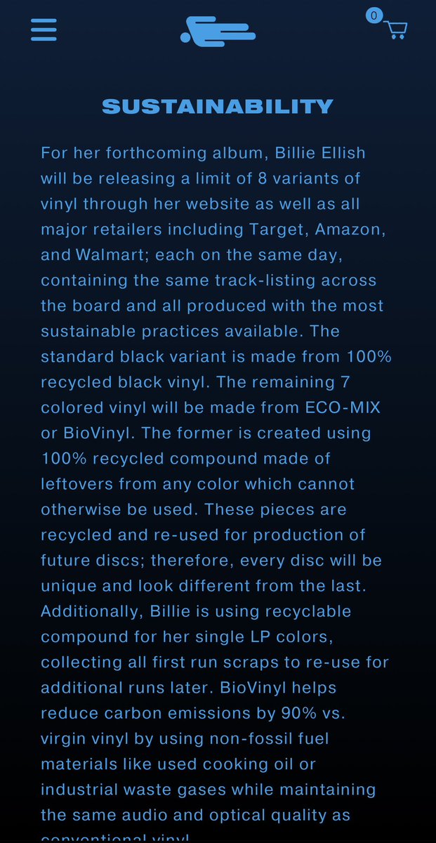 yousaidyes26's tweet photo. Since then, they’ve been extremely hung up about every single vinyl variant Billie has put out to promote her new album, even though all of her stuff is made from recycled material. They’ve called her a hypocrite and fake activist, simply because they couldn’t read what she said. https://t.co/37tLJRA8Wg