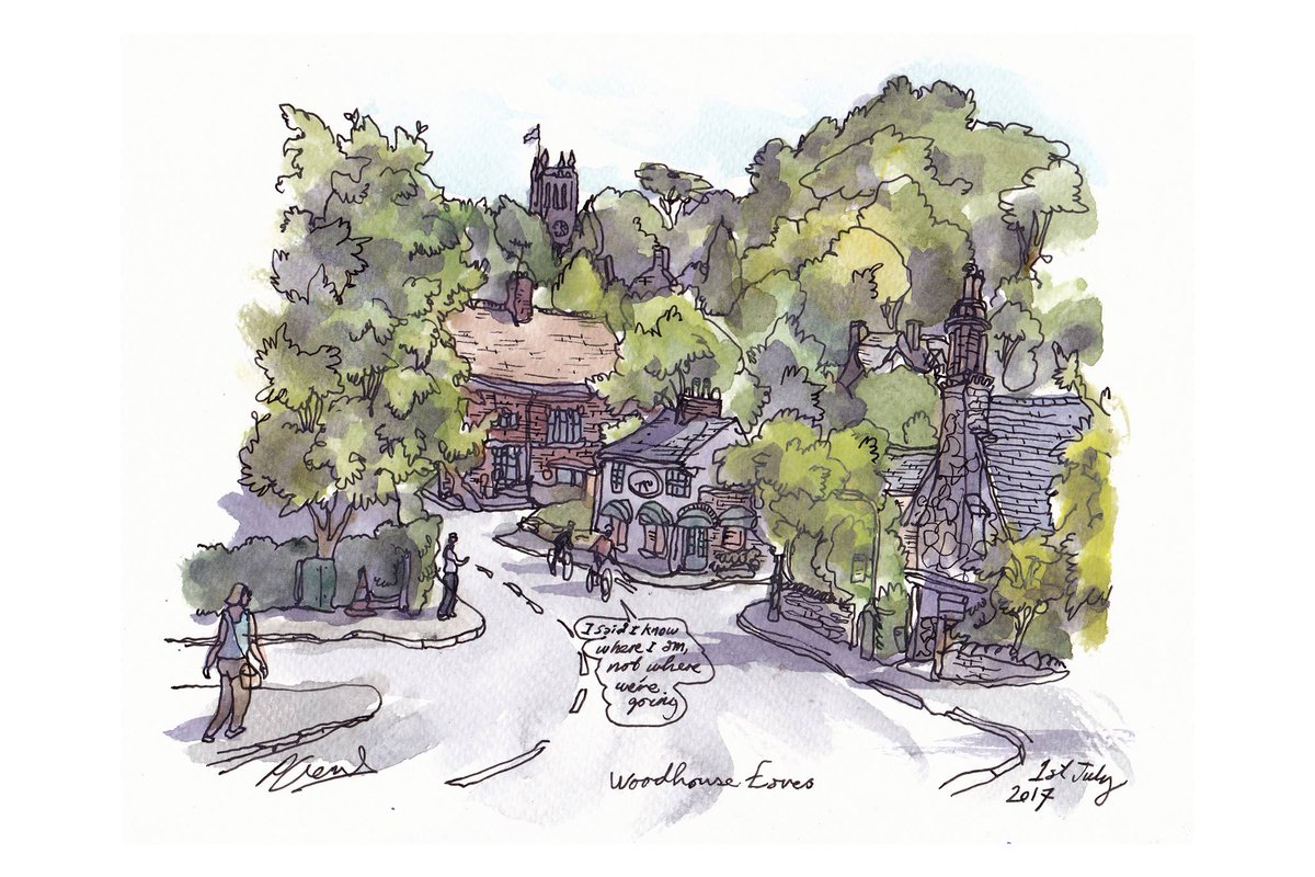 Sketch of the Day: Woodhouse Eaves, #Leicestershire, 2017 #Charnwood