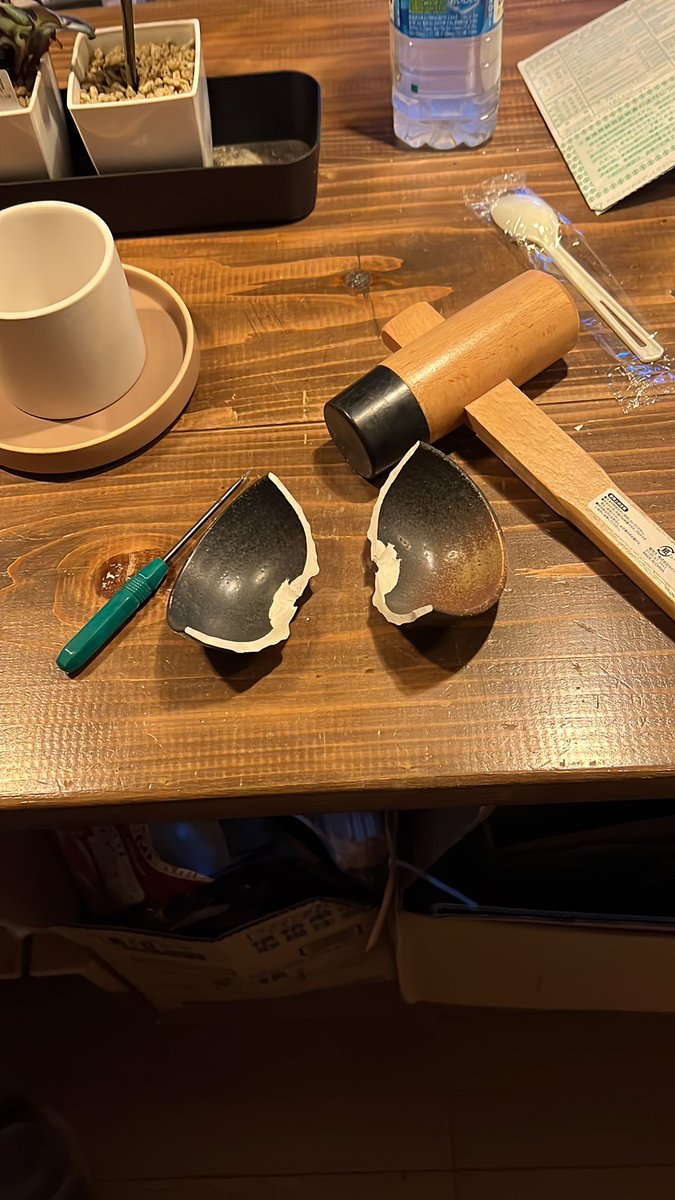 Ben_s_factory_'s tweet photo. クッソ！
見事に真っ二つになっちまった
(´・ω・｀) https://t.co/tXB6NwX76T